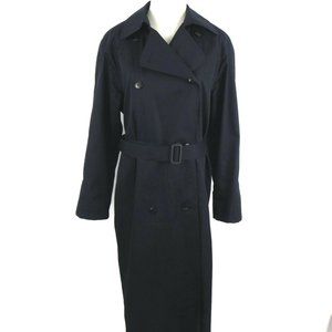 London Fog Womens Black Trench Coat